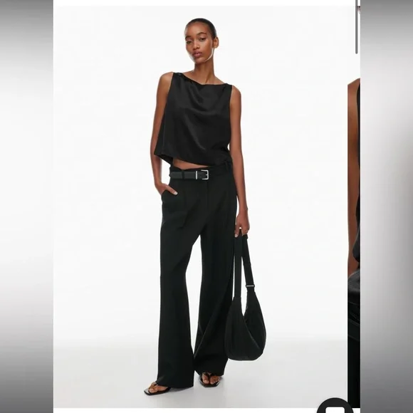 M NWT Babaton Cunning Satin Top - Picture 1 of 5